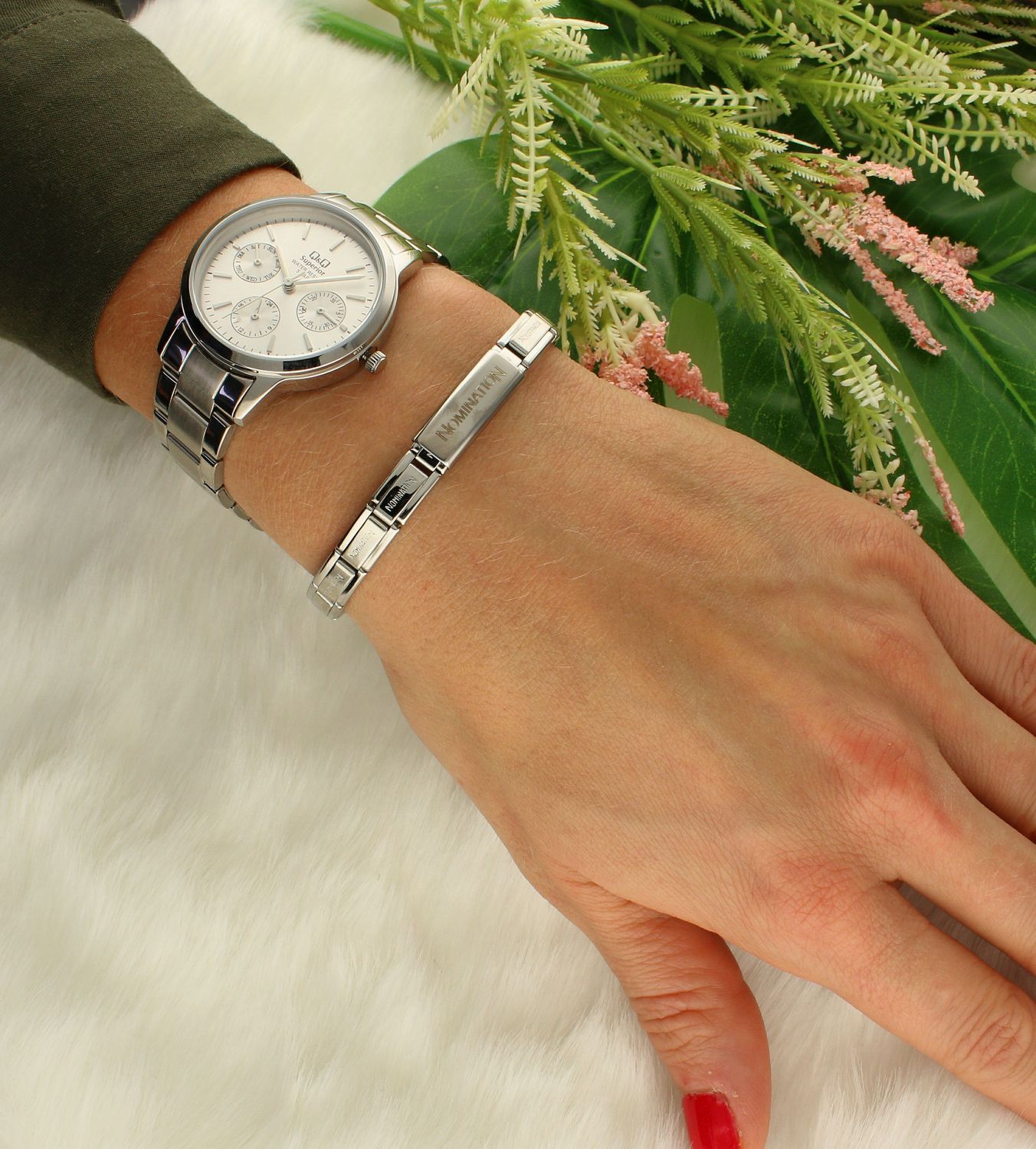 Bransoletka Nomination Trendsetter do graweru z blaszką ozdobiona cyrkonią 021147 001dd.jpg